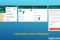 Cara Padam Akaun Whatsapp